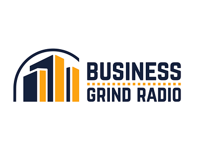 Business Grind Radio design logo