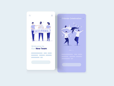Welcome Greeting Illustration character design flat greeting header homepage illustration landing page ui vector website welcome