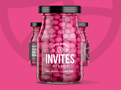 Dribbble Invites 3 draft dribbble giveaway invitation invite spicy