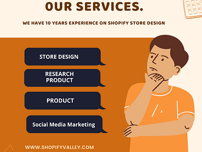 Shopify Valley's Services branding design nft shopify store design shopify store design service website design website developing