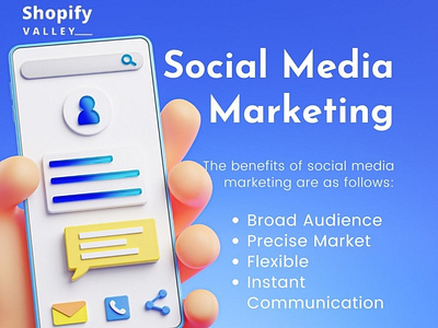 Social Media marketing by Shopify Valley design shopify store design shopify store design service social media marketing website design website developing