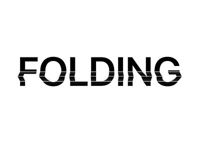 Folding Text experiment folding minimal photoshop subtle text