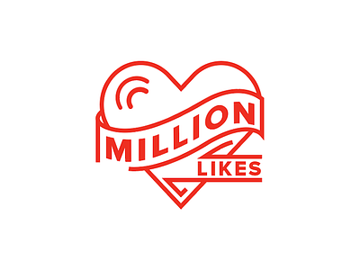 A Million Like Logo Experiment design designer experiment graphic likes logo million ngo student