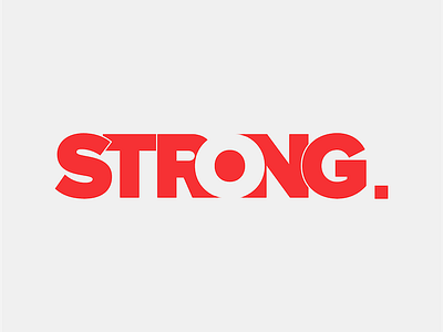 Strong Magazine Logo bold branding clean logo magazine minimal strong text type