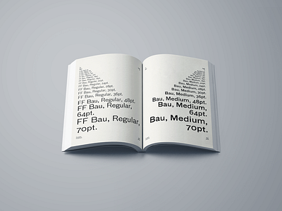 FF Bau Type Specimen Book Design - Pages