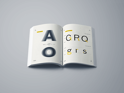 FF Bau Type Specimen Book Design - Pages book book design cover indesign type typography