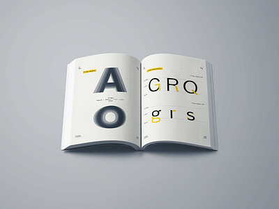 FF Bau Type Specimen Book Design - Pages