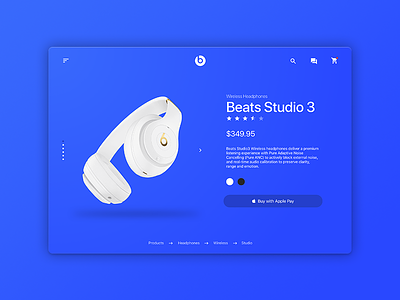 Beats Product Page Redesign beats design headphones light minimal redesign ui ux website