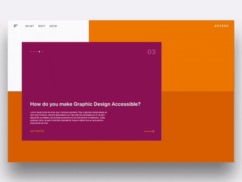 Access Website 'More Info' Concept access colors design minimal simple web website