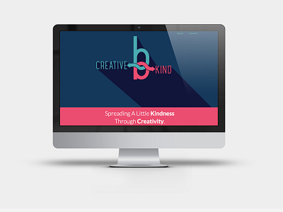 Be Creative Be Kind Website blue illustration logo pink website