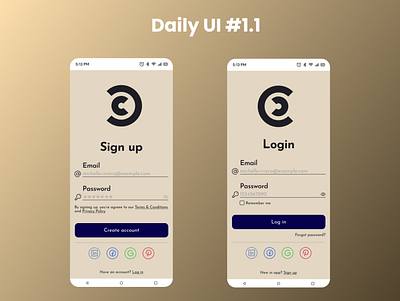 Daily UI #1.1 Sign up screen app branding dailyui design figma graphic design illustration logo ui ux vector