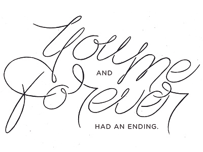 Forever? illustration lettering type word love