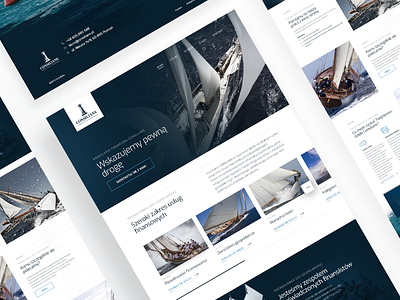 Finance Services Landing Page 💰💳💵 design elegant finance marina sea ui web yacht