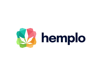 hemplo 🌿 CBD Comparison Site Logo branding comparsion design hemp logo vector