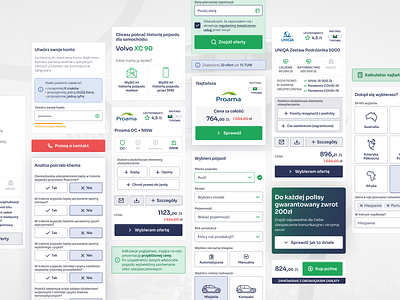 Insurance Comparison Site Concept - Components