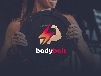 bodybolt logo 💪 branding icon illustration logo vector