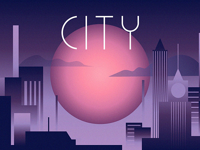 City adobe illustrator design vector
