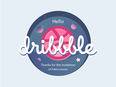 Hello Dribbble dribbble debut excited happy hello dribbble thanks for invite