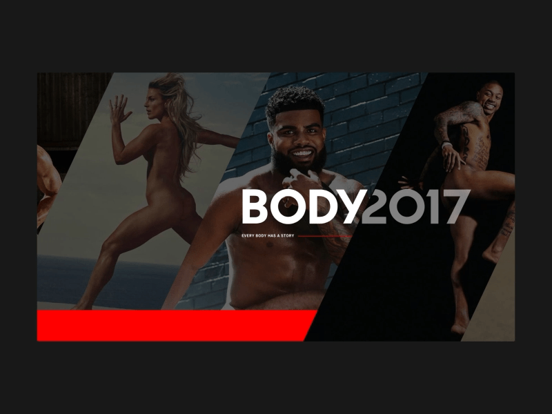 ESPN Body Issue 2017 branding logo photography sports ueno uiux web design website