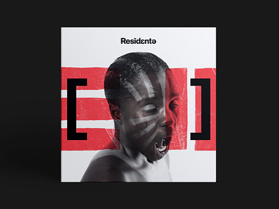 Residente Album Cover album album cover black branding hiphop latin logo red white