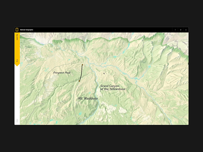 Bear's Eye View of Yellowstone - Journey animation design hello monday natgeo nationalgeographic nature ui uiux web webdesign yellowstone