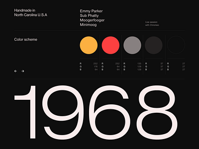 Moog styleframes black design hello monday typography ui uiux ux web webdesign