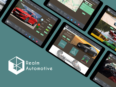 Realm Automotive - Vehicle Purchasing Website branding logo ui ux website