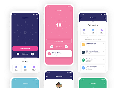 Lazymeter app app design fun lazy timer
