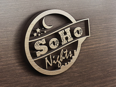 SoHo Nights bar club logo moon music night romania soho
