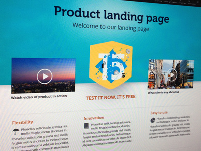 landing page landing page product