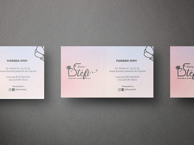 Business card for a Flower shop