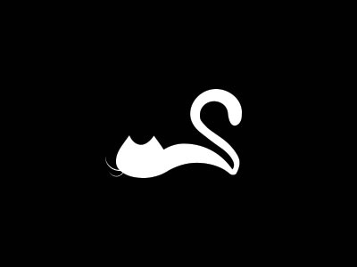 Sinsdesign cat kitten logo mark s swan