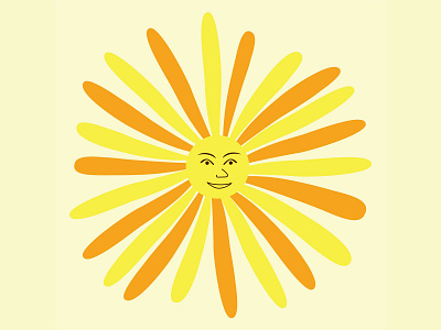Sunflower flower fun minimal print simple sun sunfloer sunshine vector
