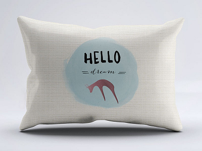 Time to dream deer dream hello night pillow