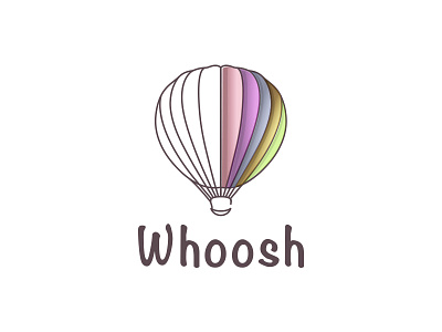 Whoosh challange daily daily logo challenge hot air balloon logo whoosh