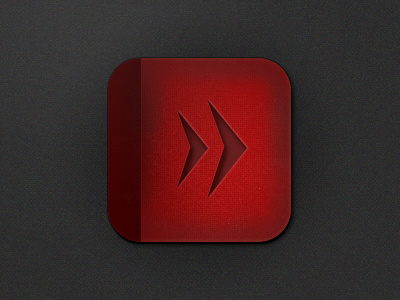 Next Icon arrow color dark next red step