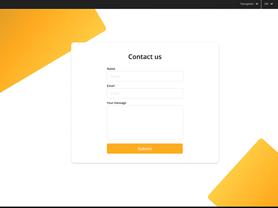 Contact Form design form ui