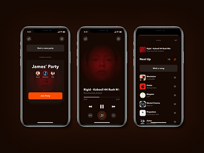 Collaborative Music Listening Experience appdesign collaborative friends mobile music app music player product design ui uidesign uiinspiration uitrends uiux ux uxdesign