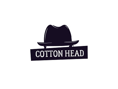 Cotton head - blues club logo typography