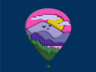 Hot air baloon logo