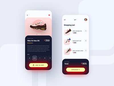Nike • Store App Concept app branding design mobile mobile app design mobile design nike nike air nike shoes shoe shoes shop sneaker sneakers sport store trends ui ux uxui