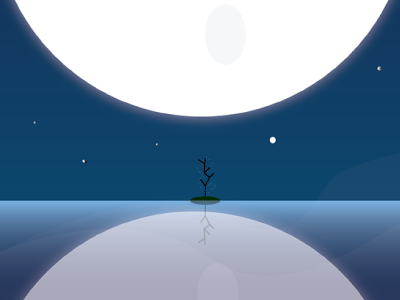 Tree of Love design flat games hope moon tree