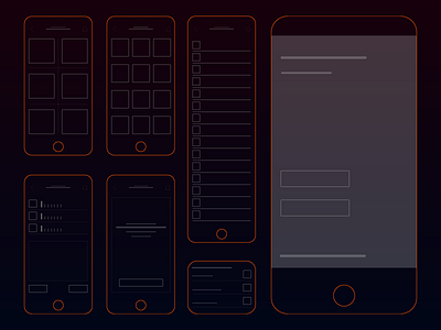Orangeion android app illustrator ios prototyp ui ux