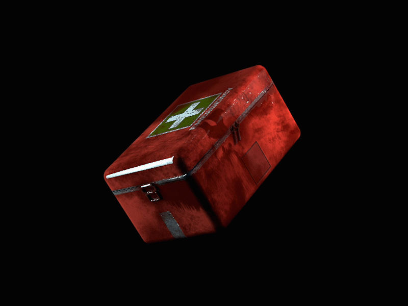 First Aid Kit 3d c4d cinema4d game design substance painter zbrush pixlogic