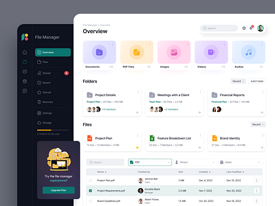 File management & storage app by Alexandr M. for UGEM on Dribbble