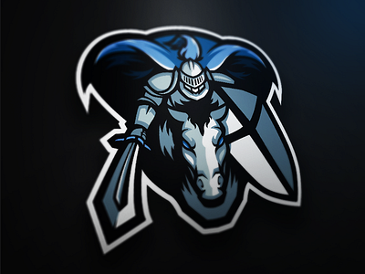 Knight esports gaming horse knight logo paladin shield sports warrior