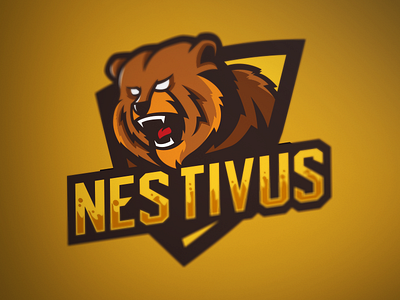 Nestivus bear beast esports game gaming logo sports team tournament