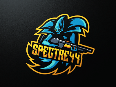 Spectre badge beast dragon emblem esports logo predator spectre sports team
