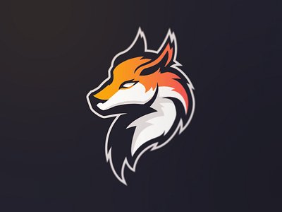 FOX [ SELL ] animal badge emblem esports fox logo myhtical sports team wolf
