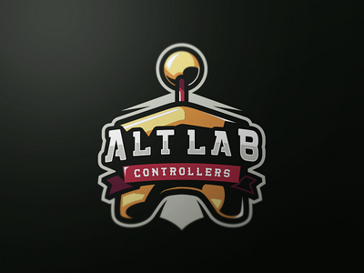 Alt Lab Controllers badge controller esports games gaming joystick logo mascot old school sports team